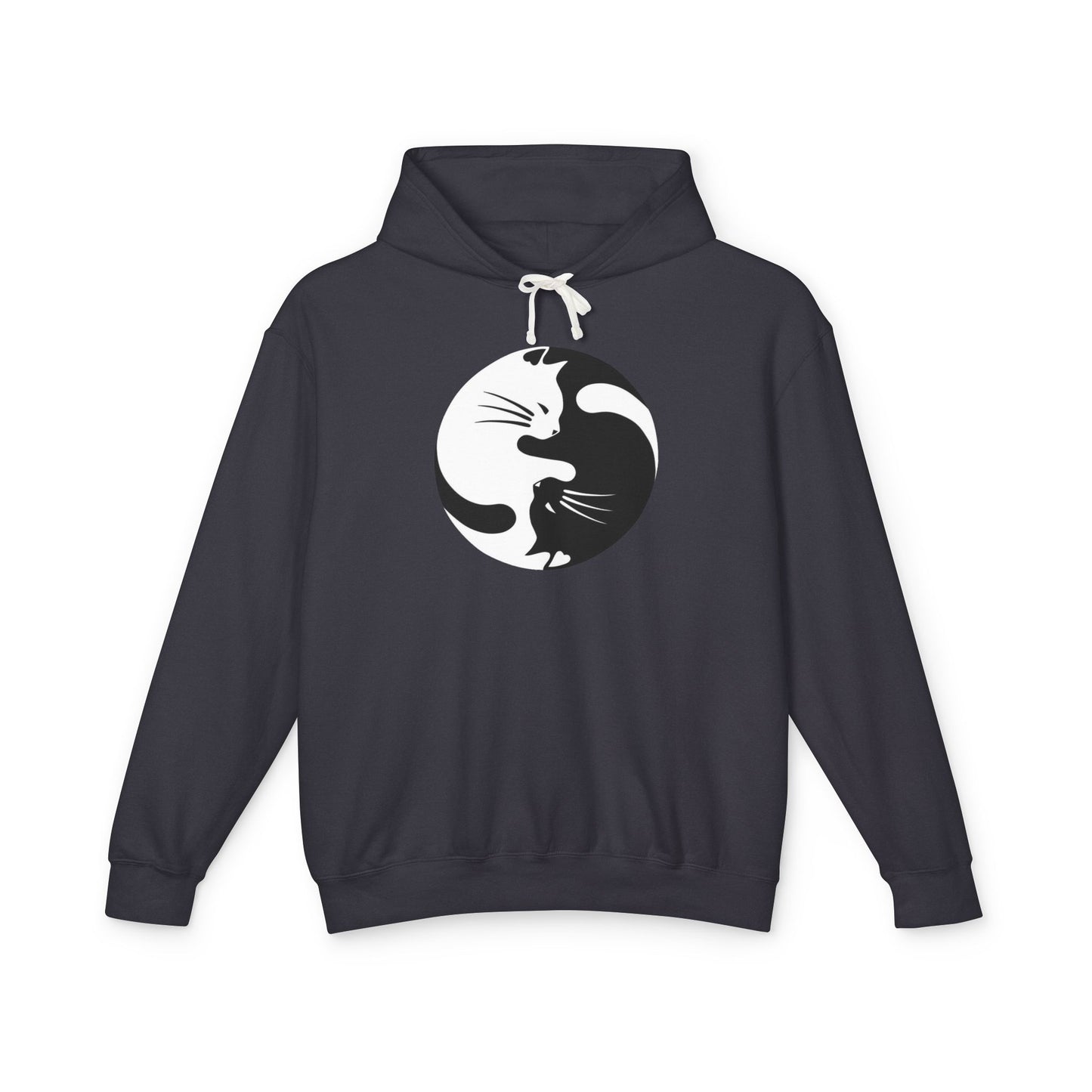 Yin Yang Kitties Lightweight Hoodie