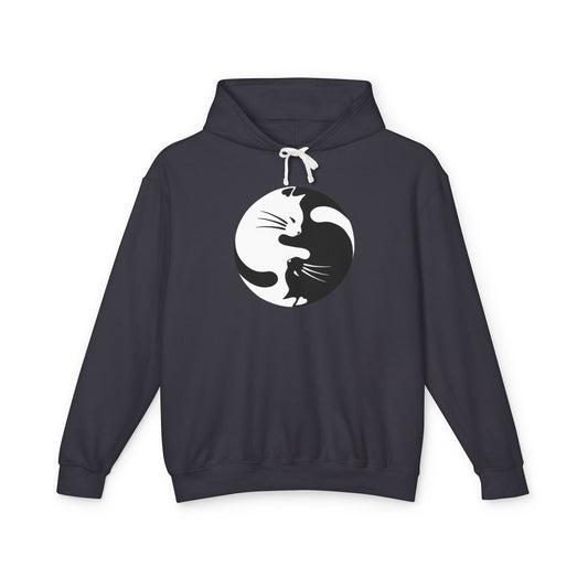 Yin Yang Kitties Lightweight Hoodie