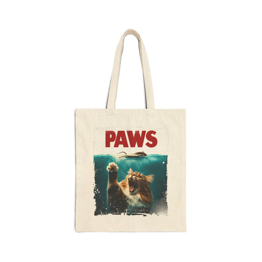 Paws Canvas Tote Bag