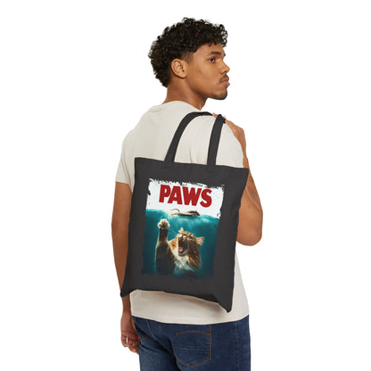 Paws Canvas Tote Bag