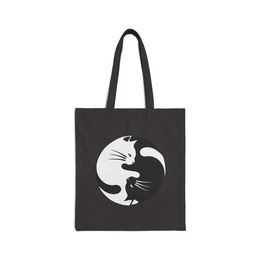 Yin Yang Kitties Tote Bag