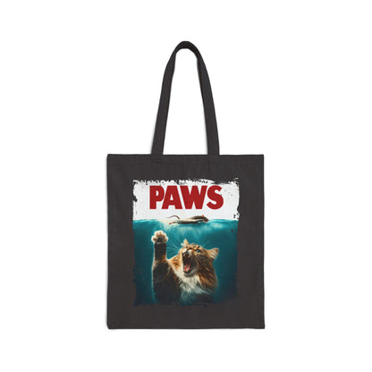 Paws Canvas Tote Bag
