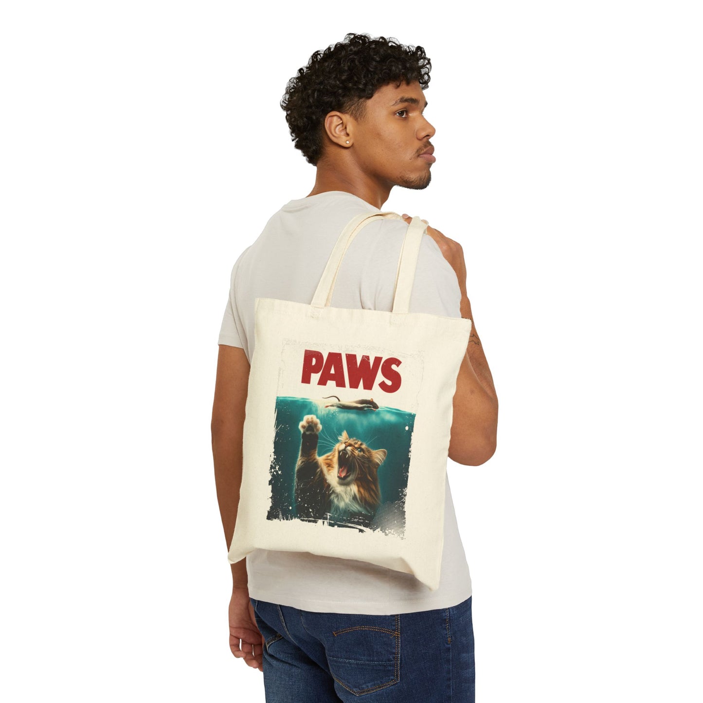 Paws Canvas Tote Bag