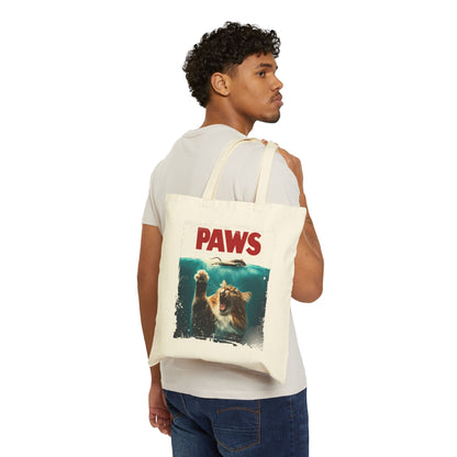 Paws Canvas Tote Bag