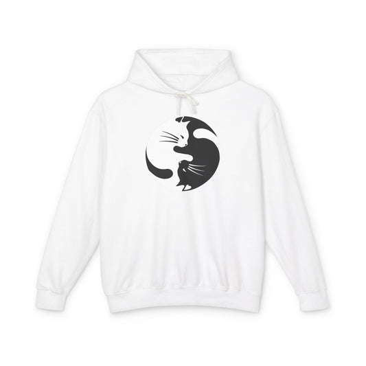 Yin Yang Kitties Lightweight Hoodie