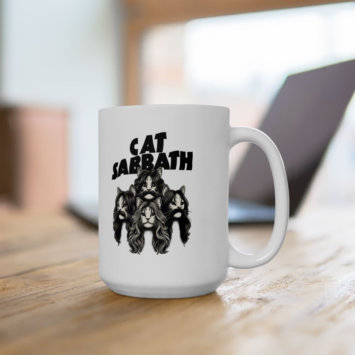Cat Sabbath White Coffee Mug