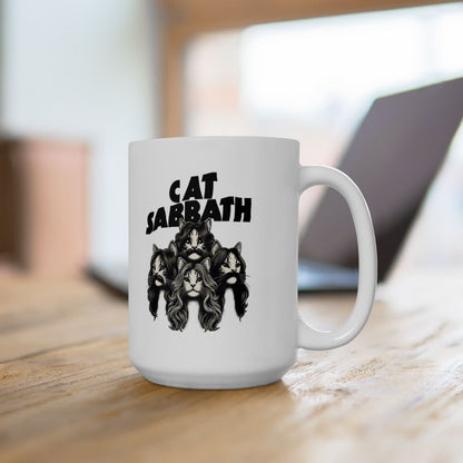 Cat Sabbath White Coffee Mug