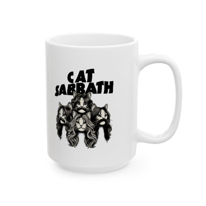 Cat Sabbath White Coffee Mug