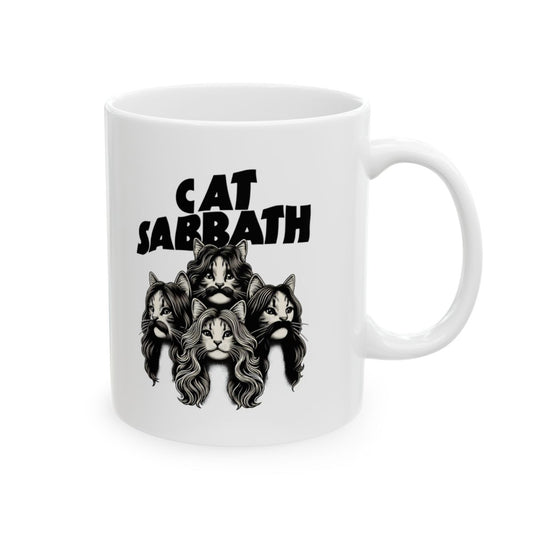 Cat Sabbath White Coffee Mug